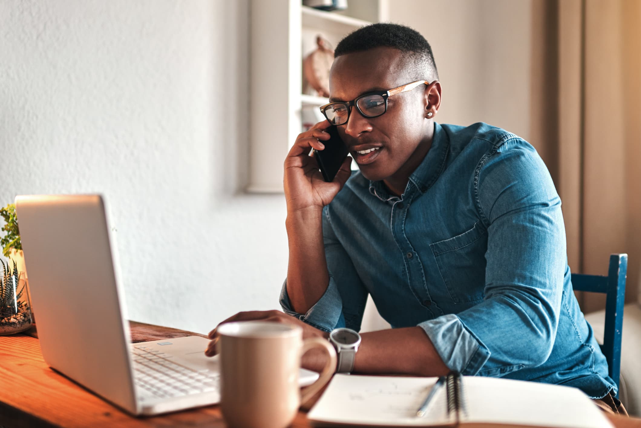 man making a call about Payment Deferral Programs